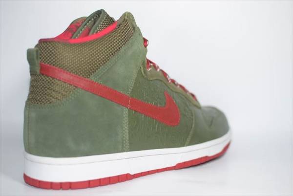 Nike Dunk High Stussy World Tour NY ナイキ ダンク ハイ ステューシー Olive Red