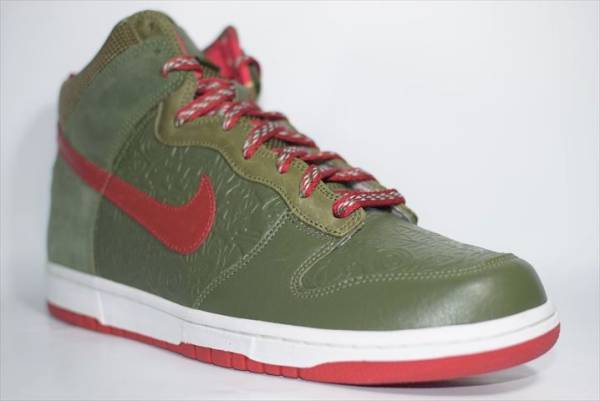 Nike Dunk High Stussy World Tour NY ナイキ ダンク ハイ ステューシー Olive Red