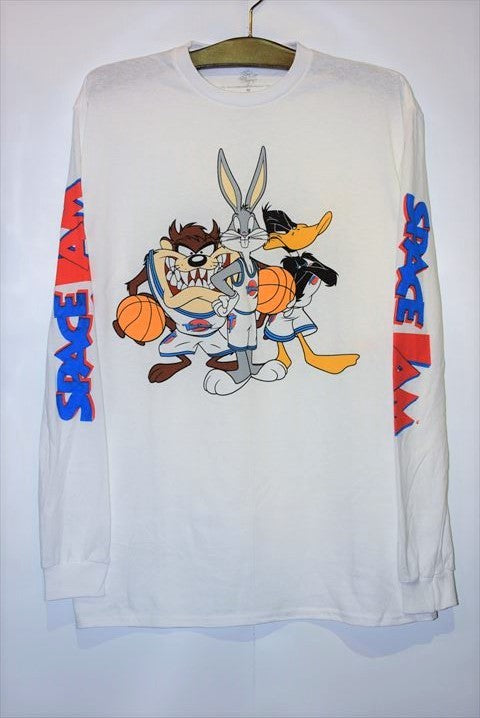 Space Jam (スペースジャム) L/S Official Tee White ロングスリーブ Tシャツ