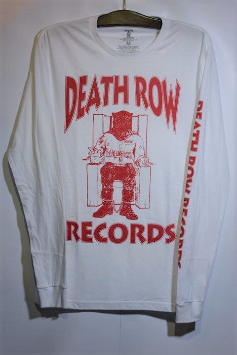 Death Row (デス ロウ) L/S Official Tee White ロングスリーブ Tシャツ