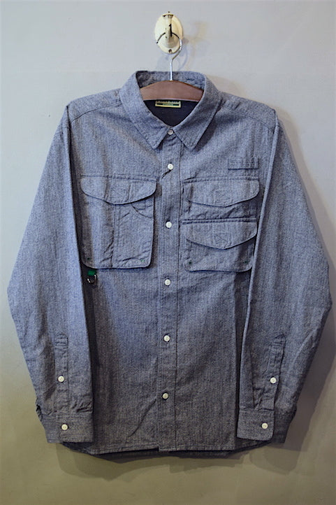 Phat Bite L/S Fishermans Shirt Indigo Chambray