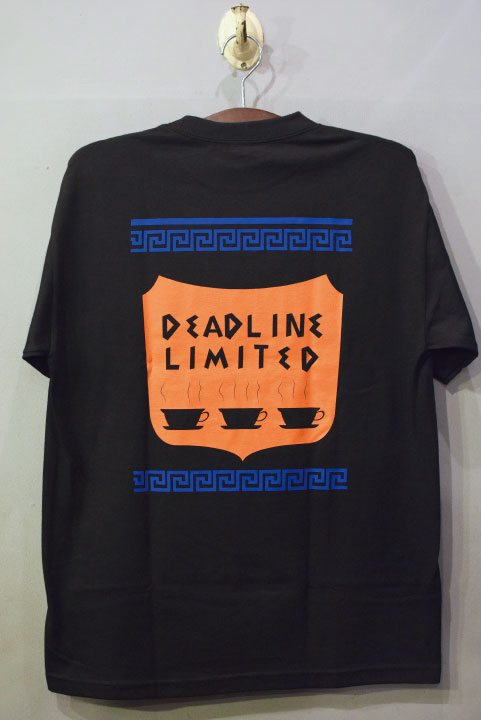 Deadline(デッドライン) Greek Coffee S/S Tee Black コーヒー ロゴ Tシャツ