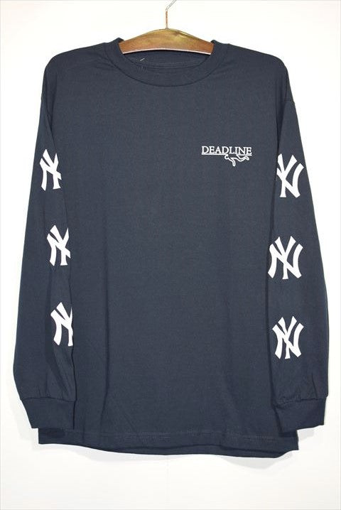 Deadline(デッドライン) L/S Tee New York Yankees ヤンキース ロンT Tシャツ