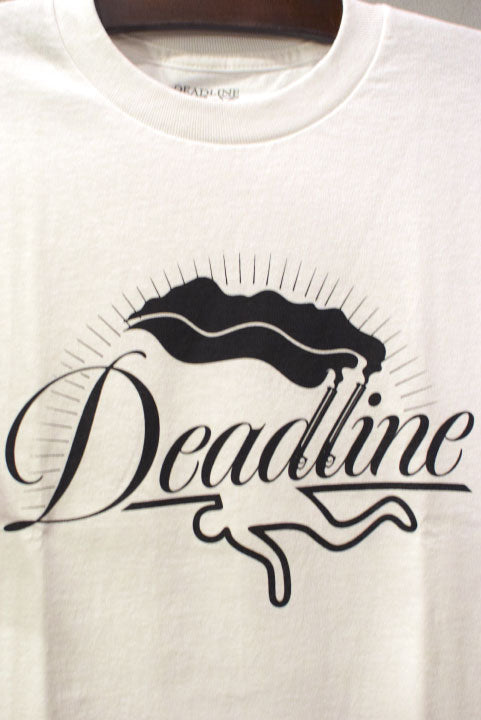 Deadline(デッドライン) Gun Logo Tee White ガン ロゴ Tシャツ ホワイト