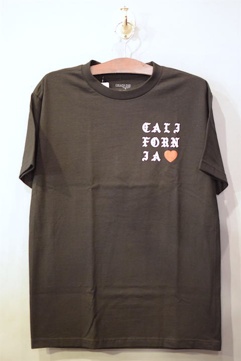 Deadline(デッドライン) Cali Love S/S Tee Black カリフォルニア ラブ Tシャツ ブラック