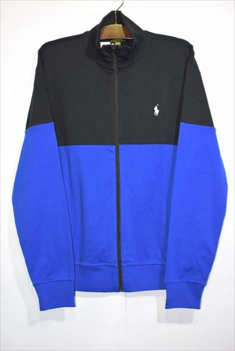 Polo Ralph Lauren(ポロ ラルフ ローレン) 2Tone Zip Jog Top Black Blue