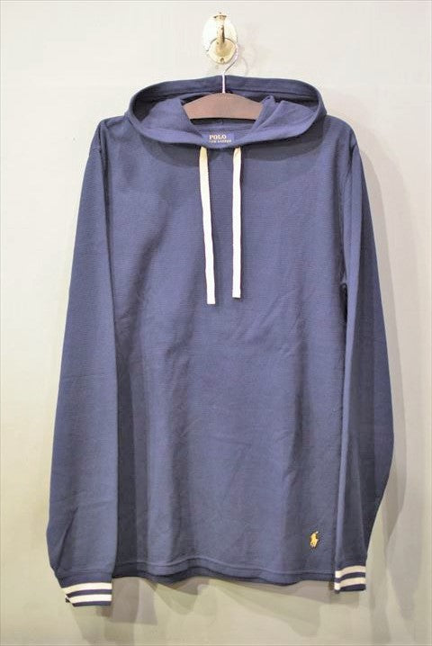 Polo Ralph Lauren(ポロ ラルフ ローレン) Pullover Hoodie Line Rib Navy フーディー