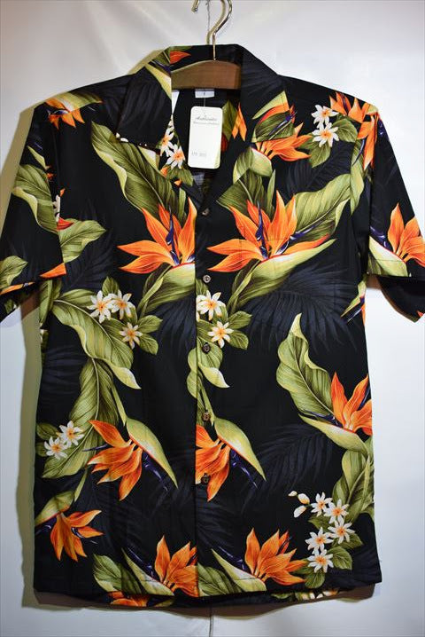 Pacific legend Aloha Shirts Flower Allover Black パシフィック レジェンド アロハ シャツ フラワー 花 柄