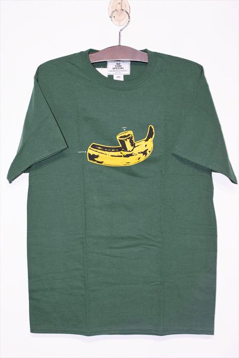 Nothin' Special(ナッシン スペシャル) To Get High S/S Tee Green バナナ ロゴ グラフィック Vice アンディウォーホル