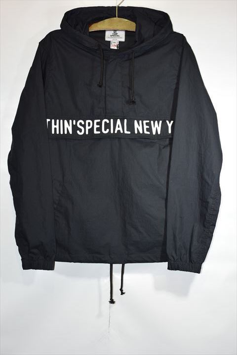 Nothin' Special(ナッシン スペシャル) NSNY Anorak Parka Black Logo アノラック パーカー Jacket Nylon ナイロン ジャケット