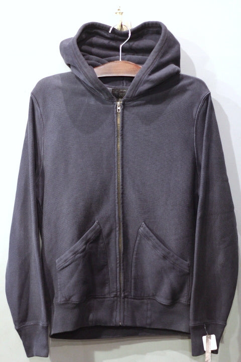 RRL(ダブルアール)Solid Military Zip Hoodie Vintage ビンテージ Talon Zip 加工 ジップアップ スウェット パーカー フーディー