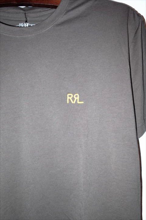 RRL(ダブルアール)Limited Edition Classic Small Logo Short Sleeve Tee Brown ブラウン スモール ロゴ ミニ Newyork NY Basic Tシャツ クラシック ベーシック ロゴ アメリカン カジュアル アメカジ ネイティブ ミニマル デザイン アメリカ製