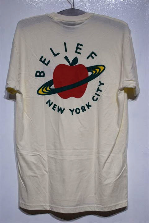 Belief (ビリーフ) City Space S/S Tee Cream ロゴ 半袖 Tシャツ