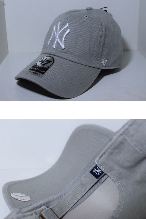 47 Brand(フォーティーセブンブランド) New York Yankees Ball Cap Grey グレー Round 6 Panel