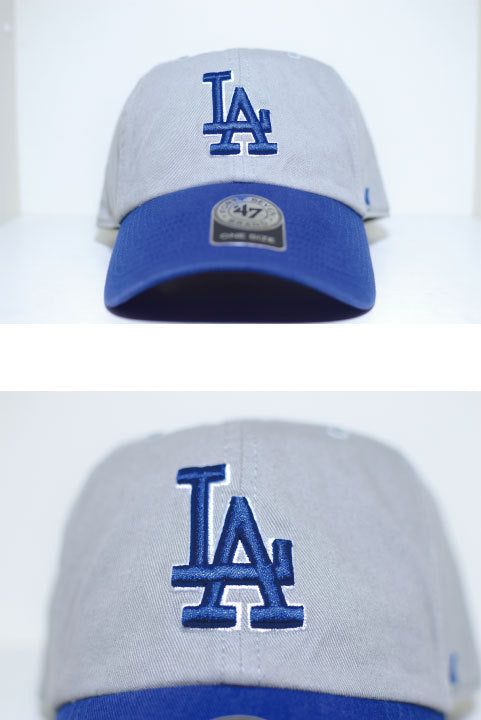 47 Brand(フォーティーセブンブランド)Los Angeles Dodgers 2Tone Ball Cap Grey Blue ツートーン グレー ブルー ロサンゼルス ドジャース Round 6 Panel