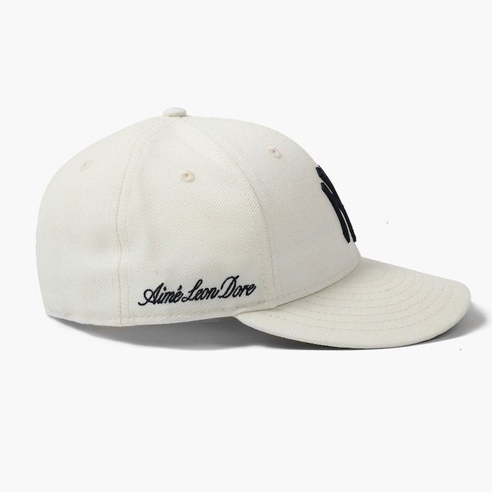 Aime Leon dore(エイメ レオン ドレ) × New Era (ニューエラ) LP 59Fifty Cap NewYork Yankees White ニューヨーク ヤンキース Kith ネイビー ホワイト