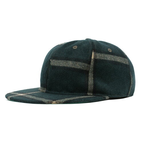 Billionaire Boys Club (ビリオネアボーイズクラブ)Check Leather Strap Cap check Green チェック レザー ストラップ Flannel