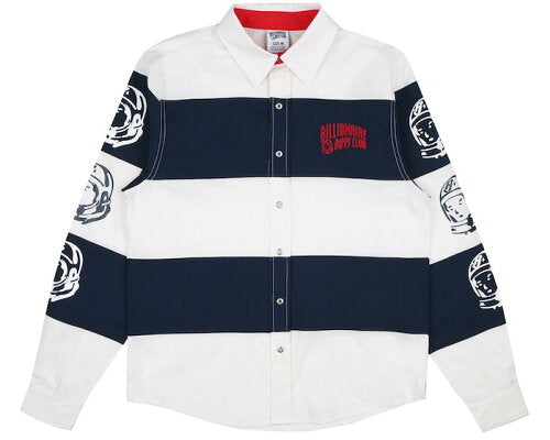 Billionaire Boys Club (ビリオネアボーイズクラブ)Striped Poplin L/S Shirt ストライプ ボーダー ポプリン 長袖 シャツ