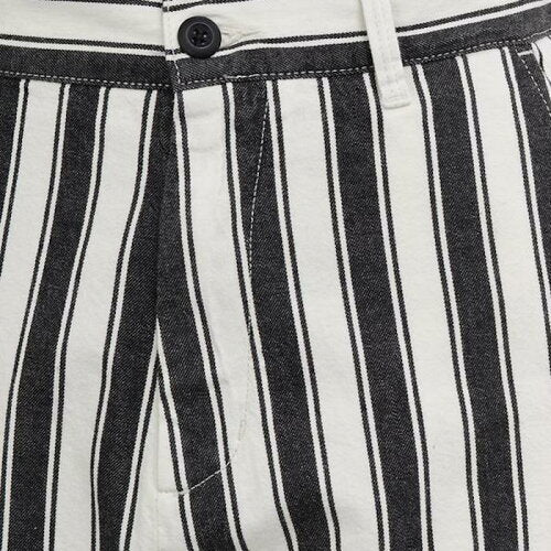 W` Cardony Stripe Pants Black White ブラック ホワイト ウィメンズ レディース Relaxed Straight