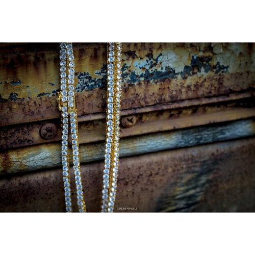 Tennis Chain Gold Necklace ネックレス ゴールド テニス チェーン