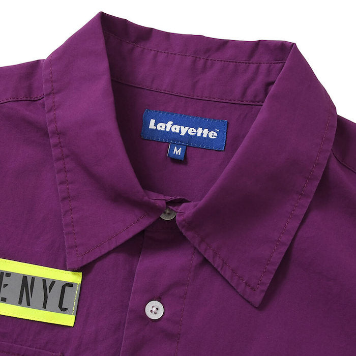 High Vis Box Logo S/S Work Shirt 半袖 シャツ Purple パープル