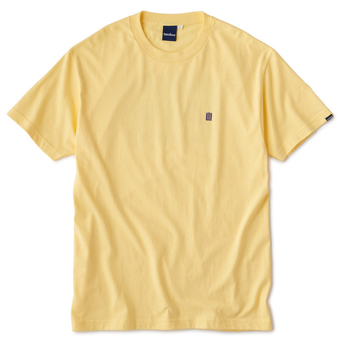 Plastic S/S Tee プラスティック Tシャツ Pale Yellow White