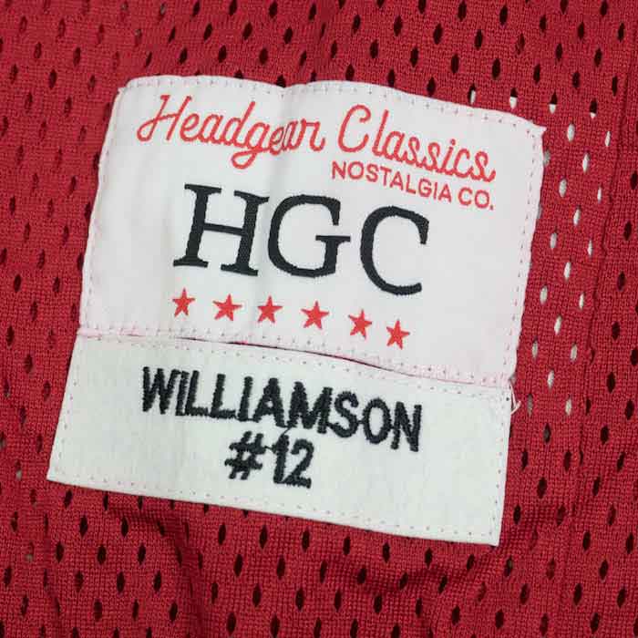Headgear Classics(ヘッドギア クラシックス) Zion Williamson 12 Spartanburg Day Basketball Jersey ザイオン ウィリアムソン ゲーム シャツ 復刻