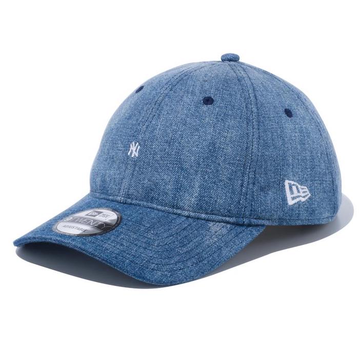 9Twenty MLB NewYork Yankees Cap Indigo Wash Denim Navy ニューヨーク ヤンキース ロゴ キャップ 帽子 インディゴ デニム