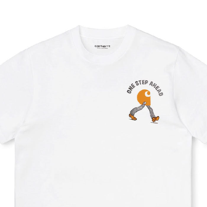 Ahead S/S Tee One Point レギュラーフィット White ホワイト 白 半袖 Tシャツ