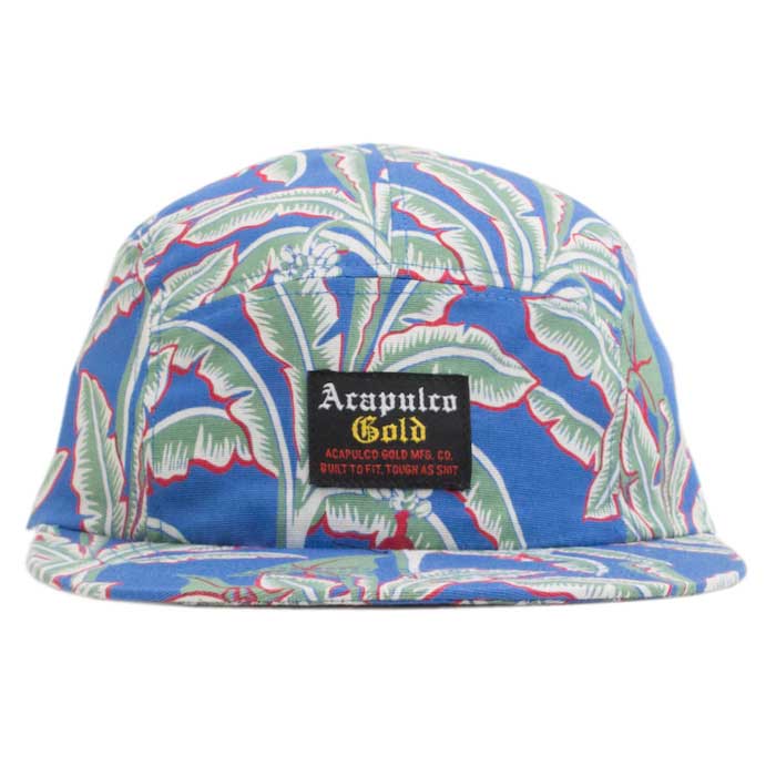 Aloha 5-Panel Camp Cap Blue Black Jet タッサー ５パネル キャンプ 帽子 ジェット キャップ