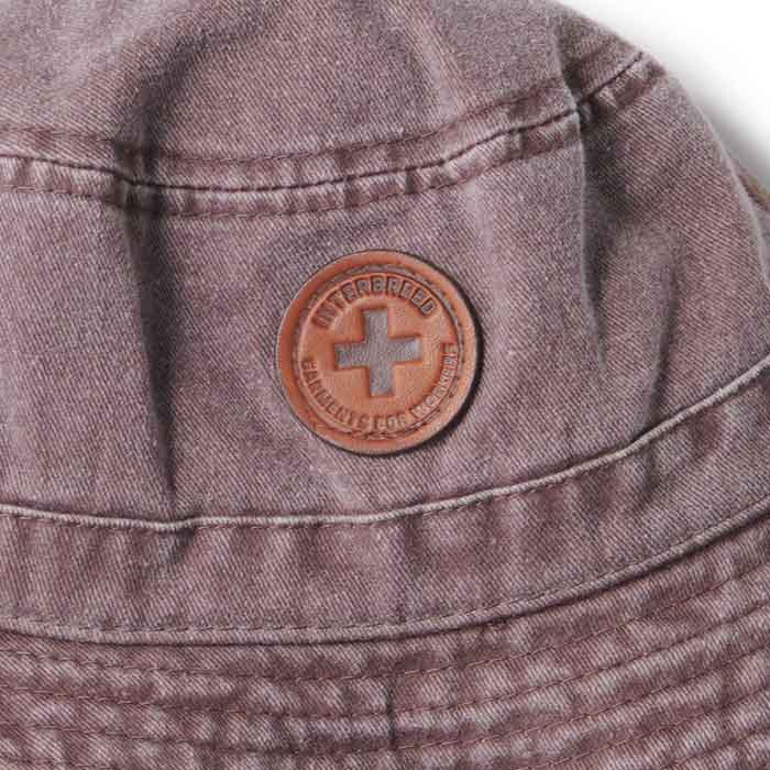 Workers Pigment Hat Brown ロゴ ワッペン バケット ハット