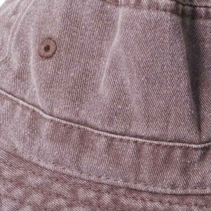 Workers Pigment Hat Brown ロゴ ワッペン バケット ハット