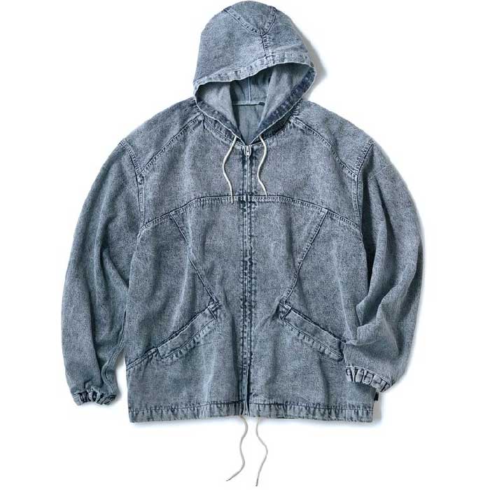 Acid Washed Hood Jacket アシッド ウォッシュ デニム フード ジャケット