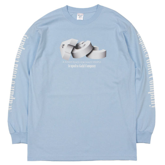 AGC L/S Tee 長袖 ブルックリン ロングスリーブ Tシャツ Sax Blue サックス ブルー