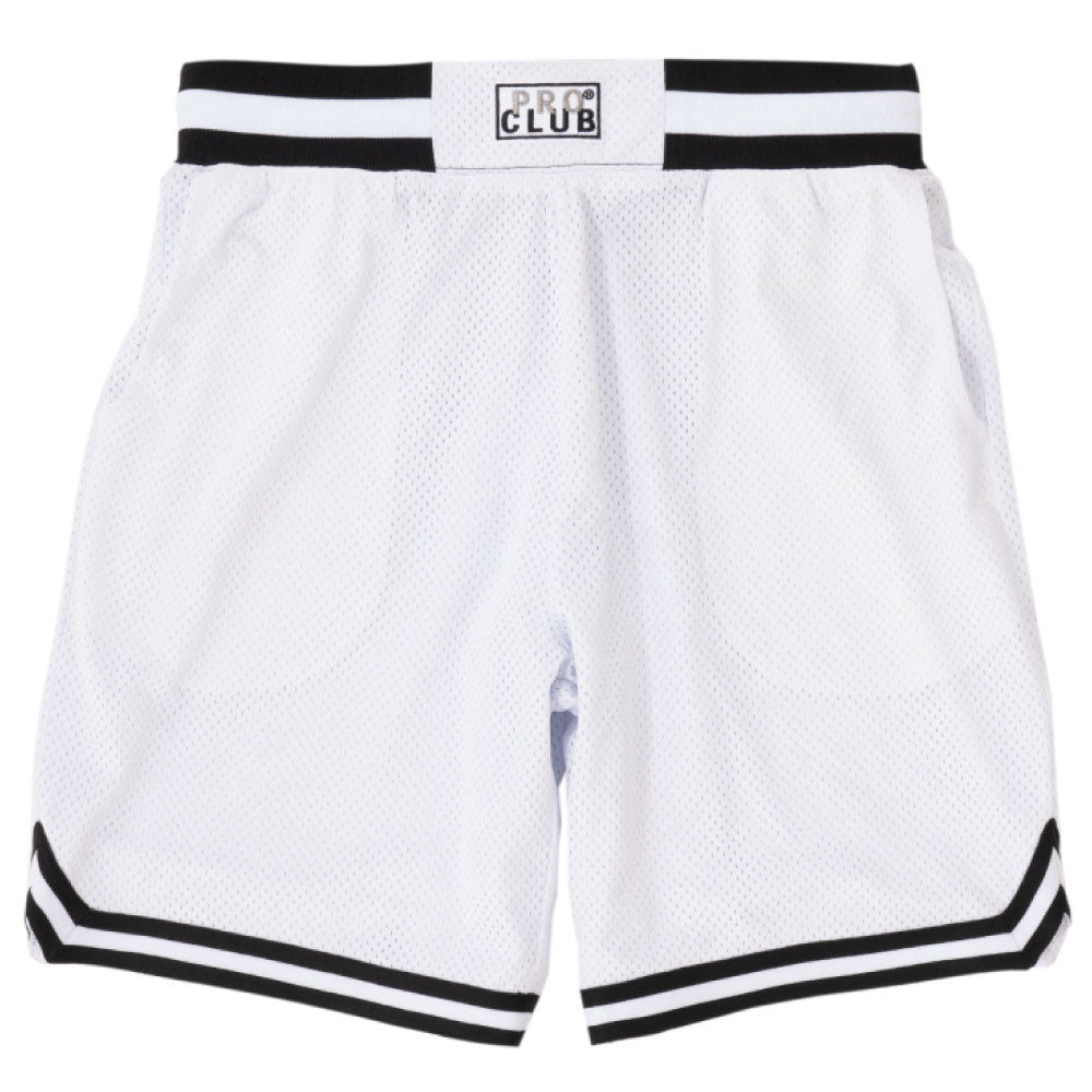 Basketball Mesh Game Jersey Shorts バスケット ボール メッシュ ジャージ ゲーム ショーツ ハーフ パンツ White