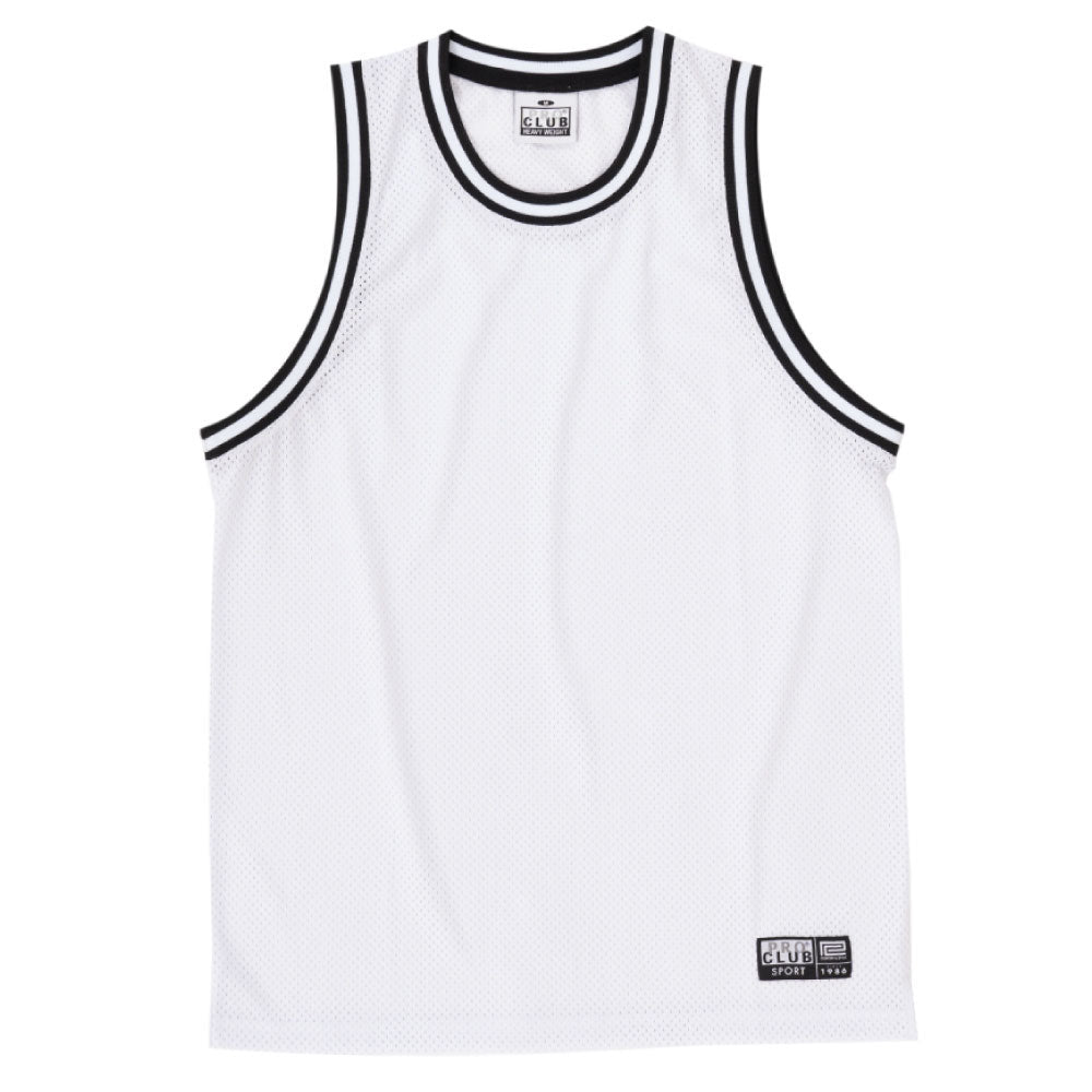 Basketball Mesh Game Jersey バスケット ボール メッシュ ジャージ ゲーム シャツ White