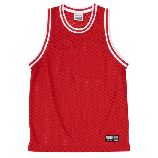 Basketball Mesh Game Jersey バスケット ボール メッシュ ジャージ ゲーム シャツ Red