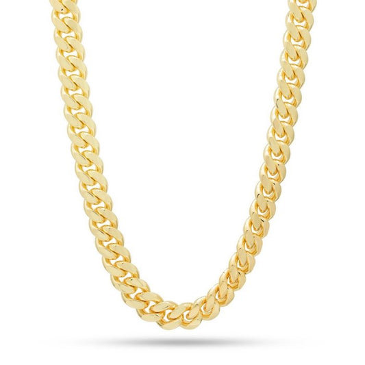 10mm Miami Cuban Curb Chain Necklace Stainless Steel 14K Gold plating ネックレス マイアミ キューバン ゴールド リンク チェーン