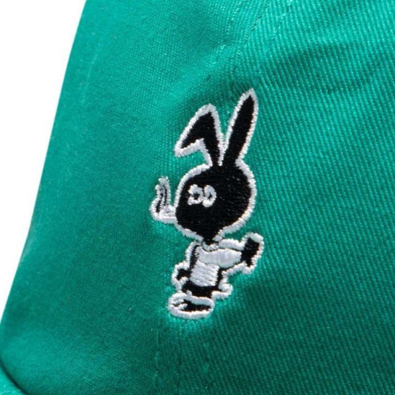 Bunny 6 Panel embroidery Cap CWFG バニー キャップ 帽子 Green White