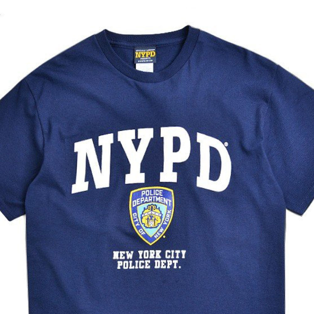 NYPD Logo S/S Official Tee オフィシャル ニューヨーク 市警察 半袖 Tシャツ Navy
