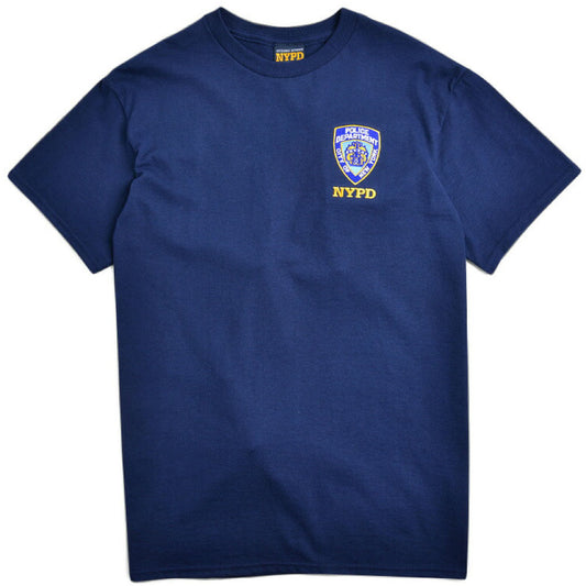 NYPD Embroidery S/S Official Tee オフィシャル ニューヨーク 市警察 半袖 Tシャツ Navy