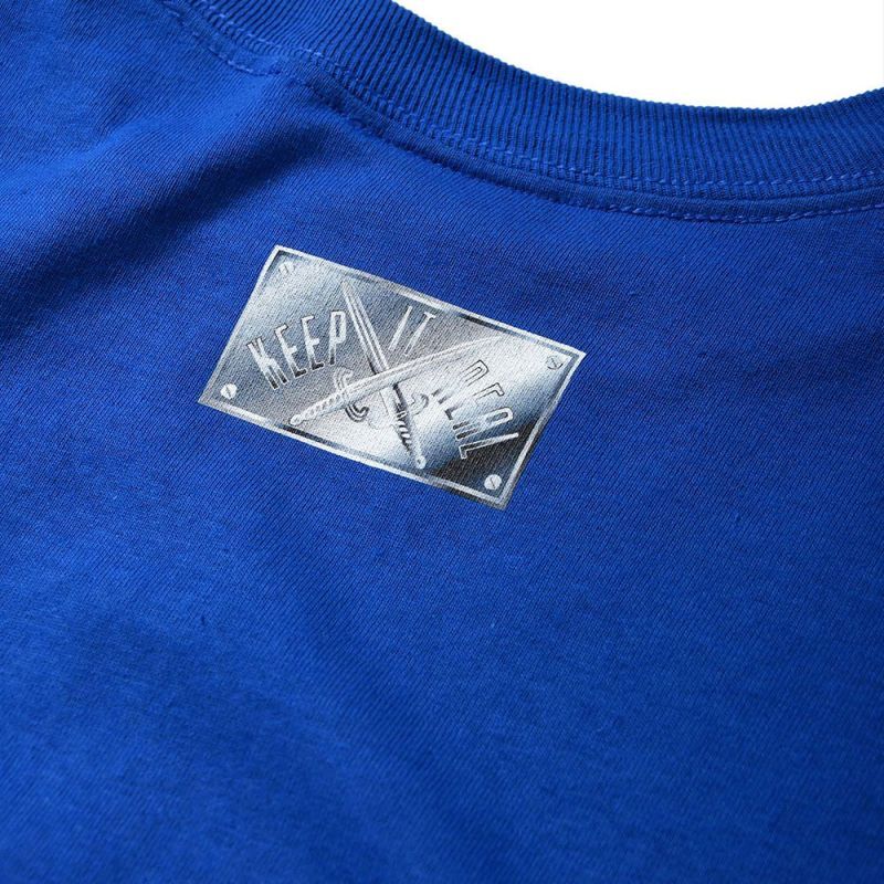 Metallic Lafayette Logo L/S Tee メタリック ロゴ 長袖 Tシャツ Blue