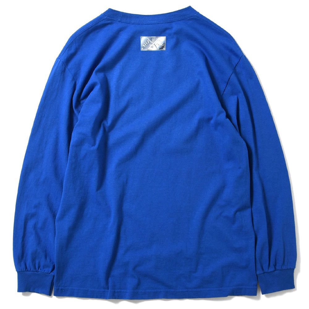 Metallic Lafayette Logo L/S Tee メタリック ロゴ 長袖 Tシャツ Blue