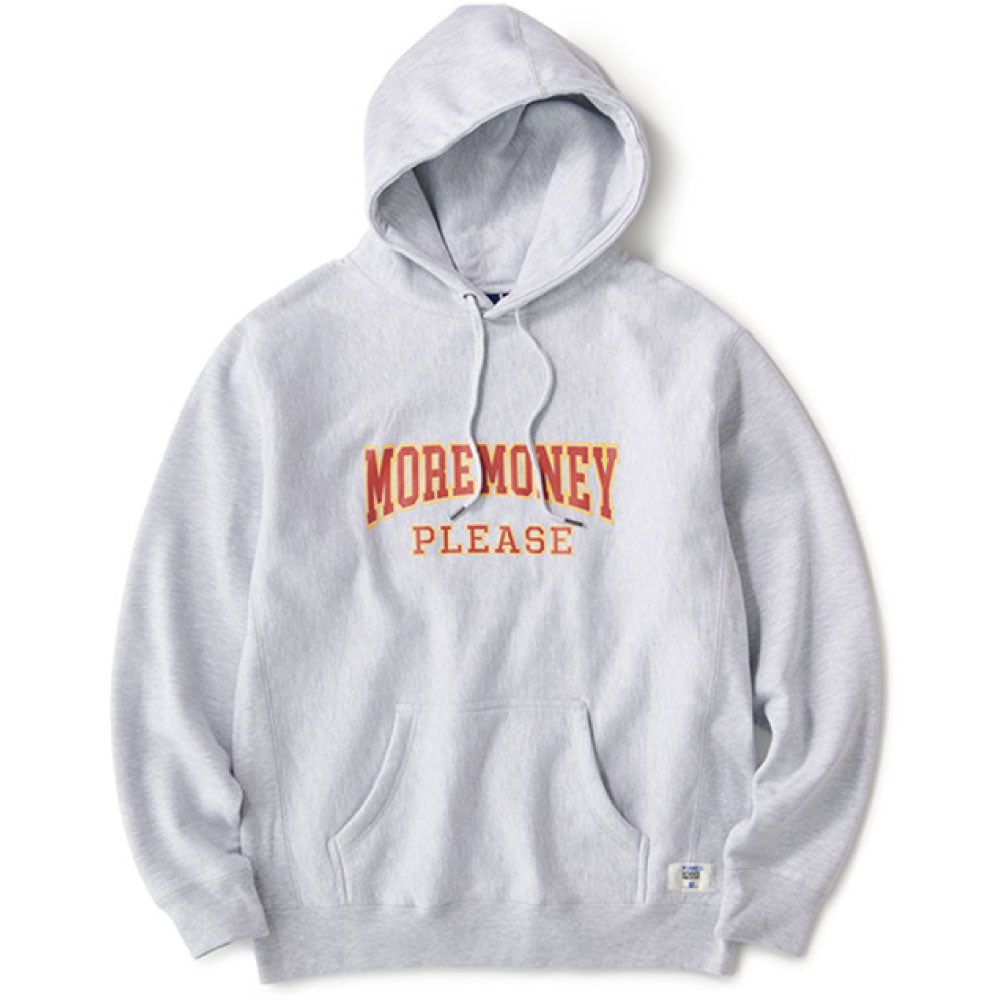 Mo Money Heavy Weight Hoodie カレッジ スウェット フーディ パーカー ロゴ Ash Gray