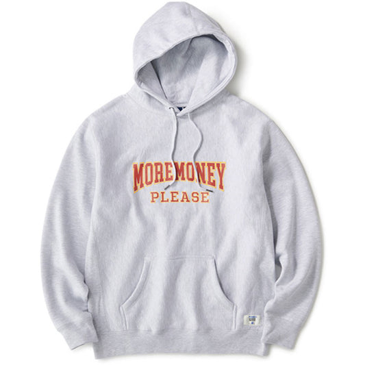 Mo Money Heavy Weight Hoodie カレッジ スウェット フーディ パーカー ロゴ Ash Gray