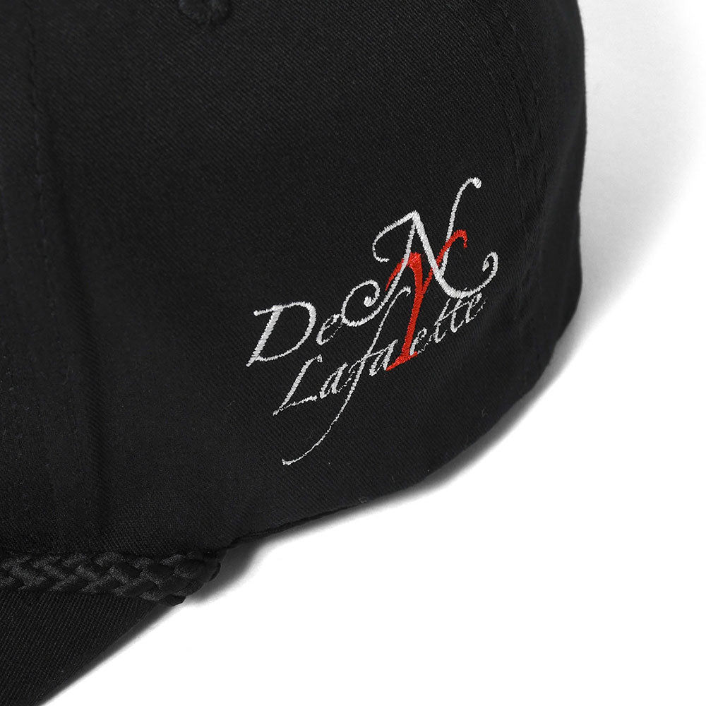 × Den Souvenir Magazine Logo Flat Visor 5 Panel Cap デン スーベニア マガジン ロゴ パネル キャップ 帽子 Black