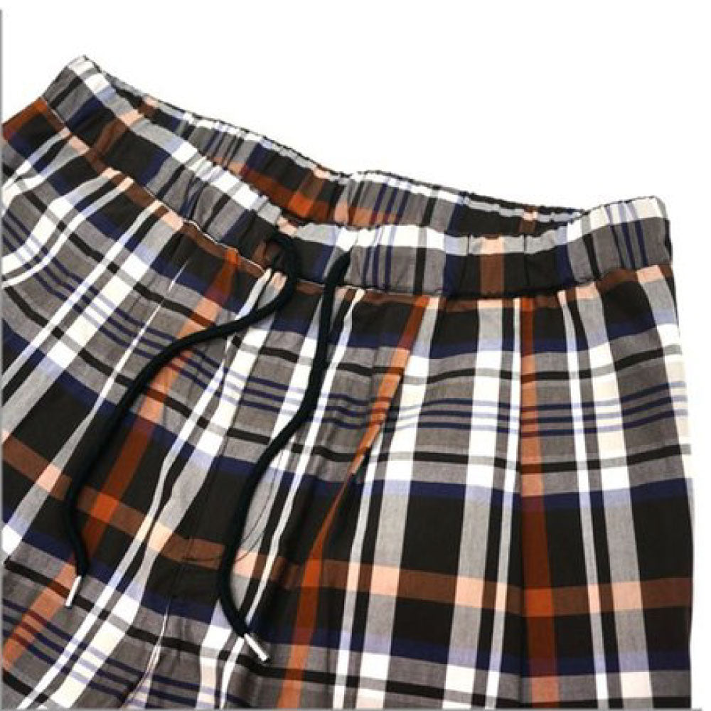 Patterned Pajama Pants チェック パターン パジャマ パンツ プレイド Brown Plaid
