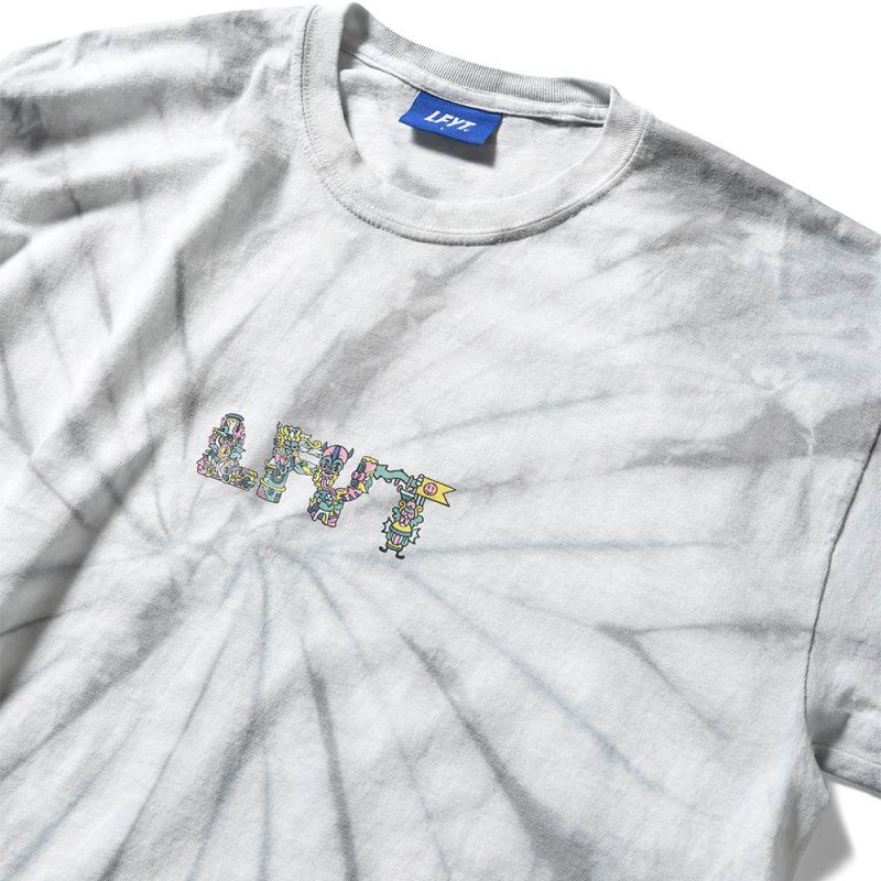 × Fritilldea …And Kindness To All Tie Dyed S/S Tee フリティルディア タイダイ 半袖 Tシャツ Silver
