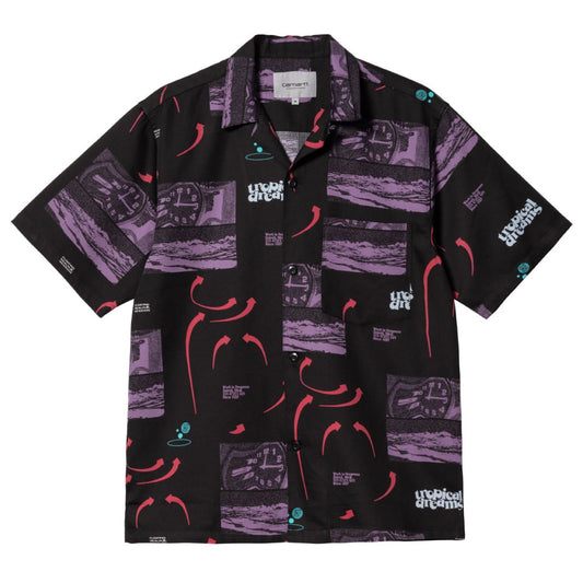 Dreams S/S Shirt 半袖 サテン ドリーム リゾート リラックス オープンカラー シャツ