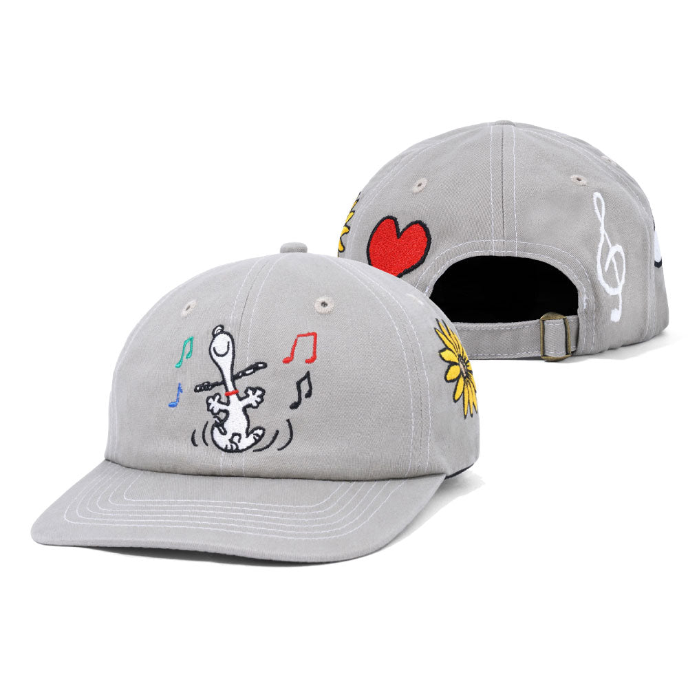 X Peanuts Dance 6Panel Cap ピーナッツ ダンス ロゴ パネル キャップ 帽子